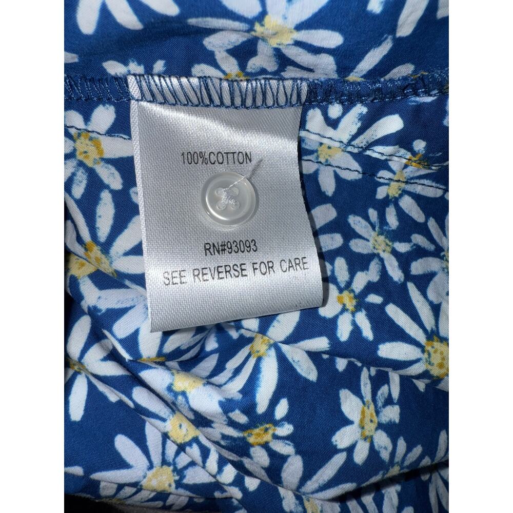 Tyler Boe Daisy Print Long Sleeve Popover Top - size Large - OC - Picture 6 of 9